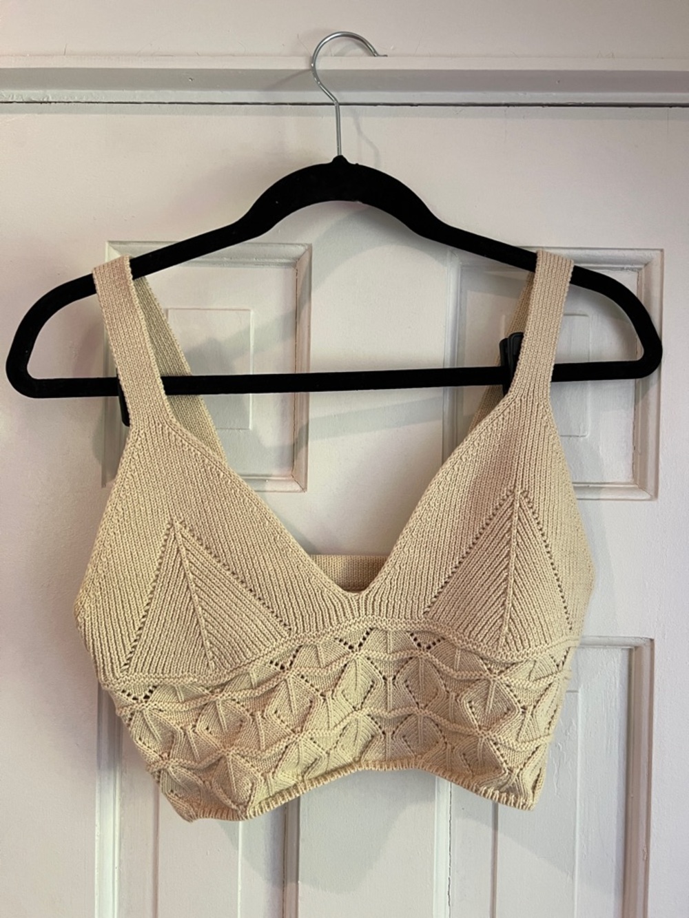 Free People Soft Cream Knit Bralette